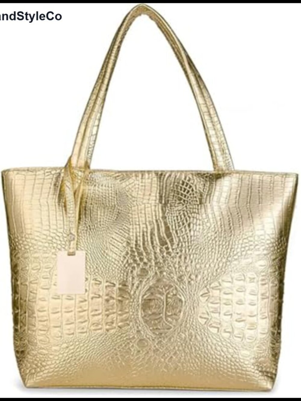 Womens Large Tote Faux Leather Crocodile Purse Shoulder Handbag Travel Satchel